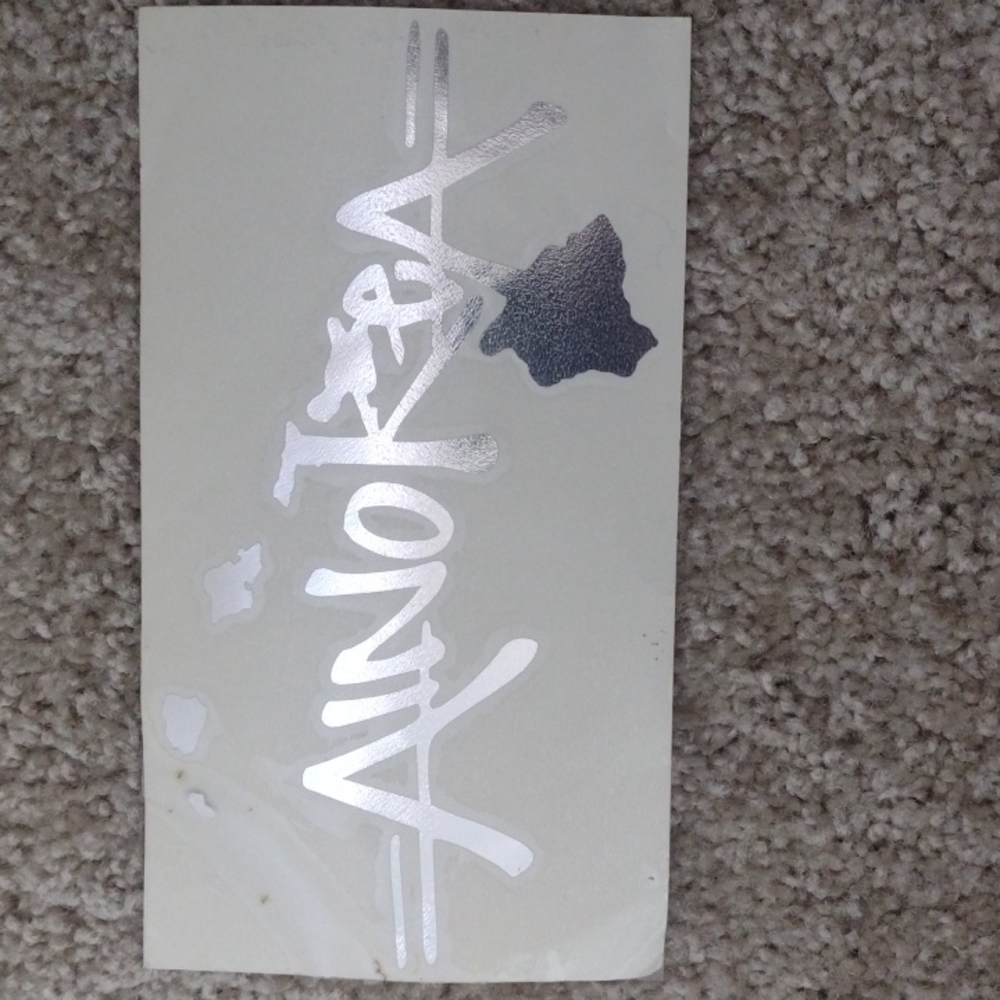 Ainokea silver sticker